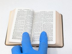 Vintage 1940s Miniature Holy Bible KJV Oxford Ruby 32mo Pocket Bible 40s