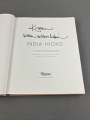 India Hicks A Slice Of England Hardcover Photography Rizzoli * SIGNED COPY*