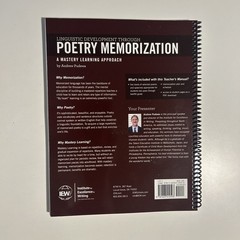 IEW Poetry Memorization Linguisitic Development Mastery Learning Teachers Manual
