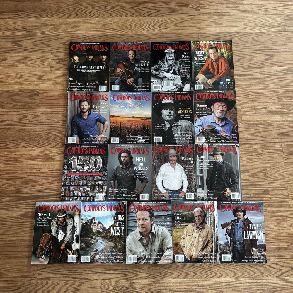 Lot Of 17 Cowboys & Indians Magazine Lot Calendar Mixed Year 2013 2014 2015 2016