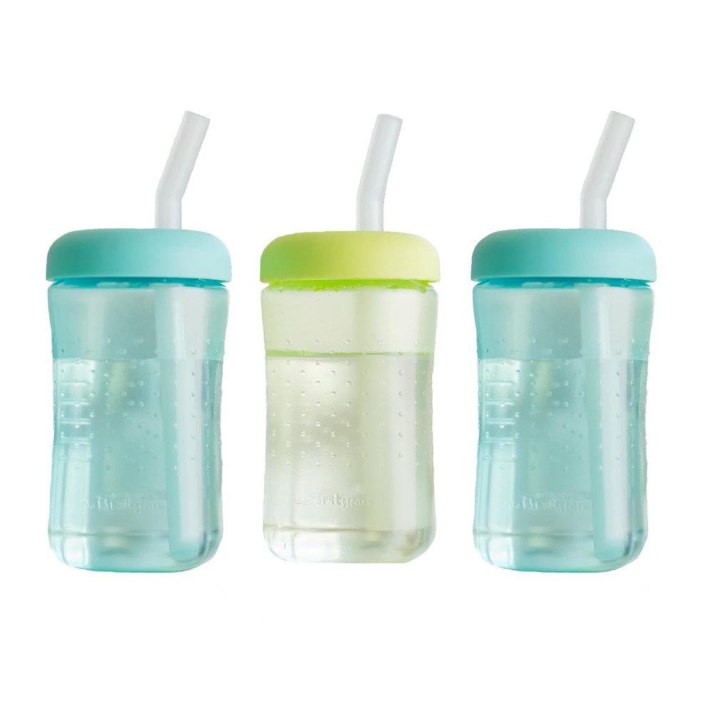 Squeeze & Sip Toddler Straw Cups 7oz 3 Pack Ages 6 Months+ New