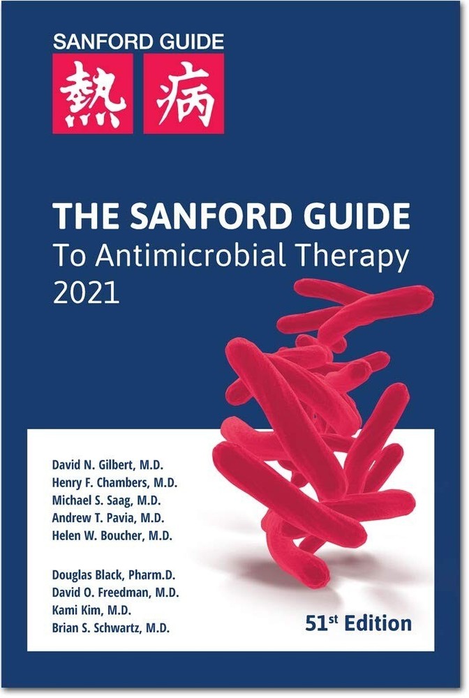 The Sanford Guide to Antimicrobial Therapy 2021 51st Edition Brand New-SEALED