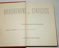 Senders Measurement and Statistics Oxford University Press 1958