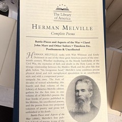 The Library of America Complete Poems by Herman Melville Hardcover Slipcase