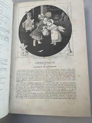 Antique Book „MUSÉE DES FAMILLES” From The Year 1888 Paris Bound Volumes Magazin