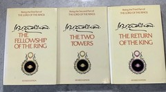 J.R.R. Tolkien Lord of the Rings Trilogy 3 Vol Book Club Edition Houghton