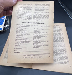 1953 Hobbikrafts for Women Issue No. 1 Magazine