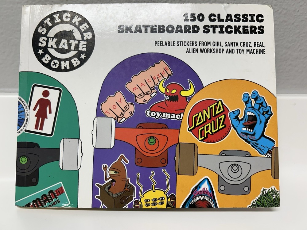 Stickerbomb Skateboard: 150 Classic Skateboard Stickers Studio Pre-owned