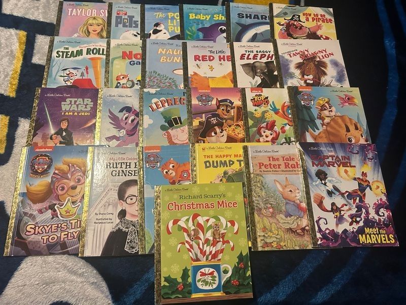 A Little Golden Book Variety Lot of 25 Books DISNEY