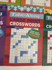 Lot 7 Kappa Take Along Large Print Crossword Books Braintainment NEW Free Ship