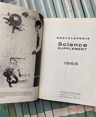 Vintage Grolier Encyclopedia Science Supplement Set – 1964 through 2004