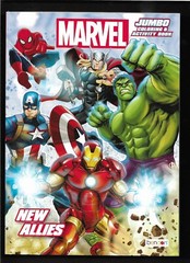 2023 Marvel ” NEW ALLIES ” Jumbo Coloring & Activity Book – 80 Pages