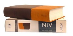 NIV Bible Large Print DuoTone free shipping in shrink wrap BRAND NEW!!!