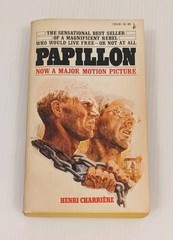 Henri Charriere PAPILLON Paperback Book MOVIE TIE-IN Vintage Pocket 1974