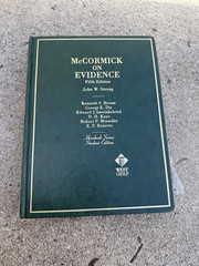 MCCORMICK ON EVIDENCE (HORNBOOK SERIES; STUDENT EDITION) By George E. Dix