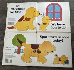 Lot Of 2 Books-Spot Goes to School & Spot’s First Christmas Eric Hill 1983-84 HC