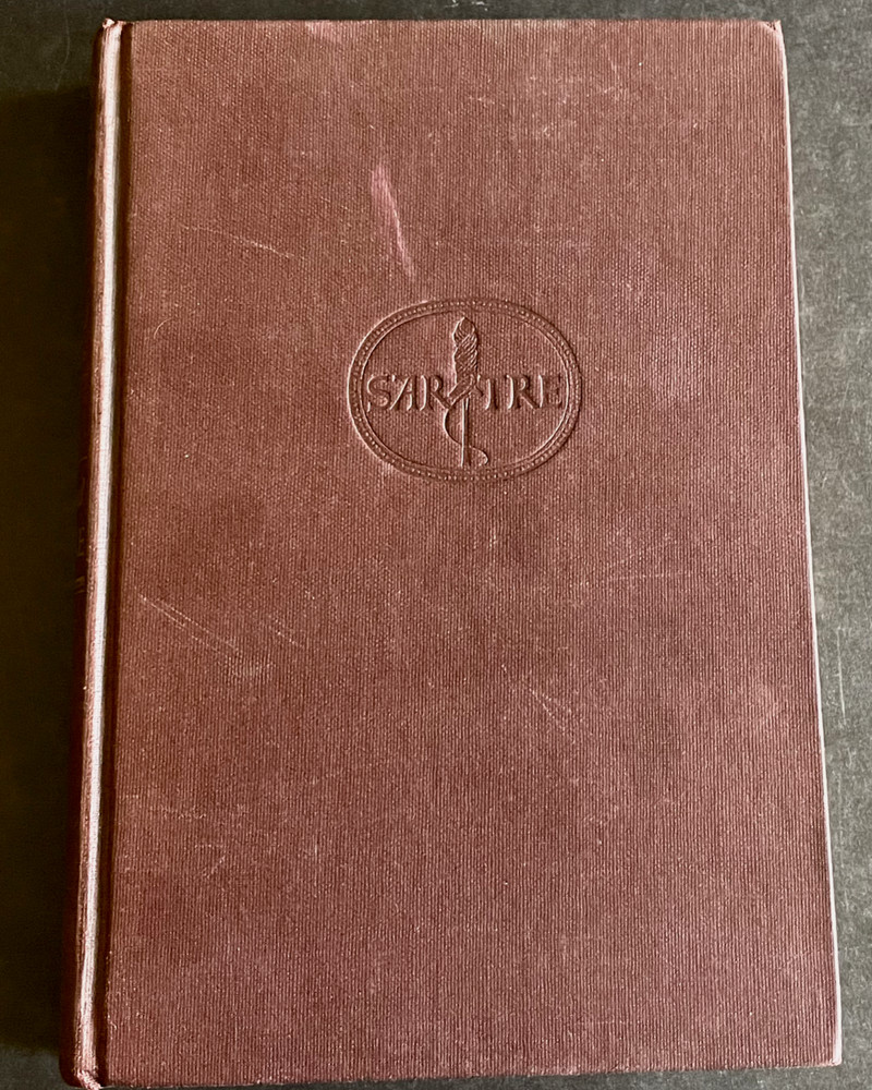 Sartre 1949 THREE PLAYS Knopf First American Edition Used Hardcover
