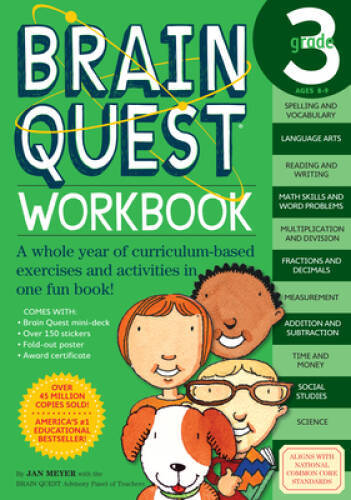 Brain Quest Workbook: Grade 3 – Paperback By Meyer, Janet A. – GOOD