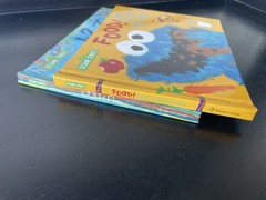 Sesame Street Y2k Food! By Cookie Monster 1,2,3 By Elmo Hardcover Kids Books Set