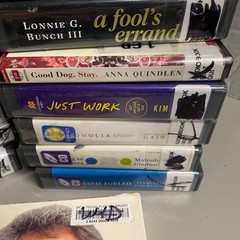 Lot of 45 + Audiobooks on CD, Ex Library, Fiction, Mixed Authors