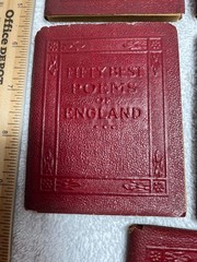 22 LITTLE LEATHER LIBRARY BOOKS 1920s Red Miniature LOT No Duplicates Literature