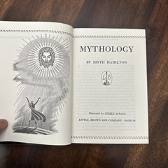 Mythology By Edith Hamilton – 1st Edition 1942 – HC/DJ