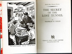 HARDY BOYS #29 THE SECRET OF THE LOST TUNNEL w/DJ NPC RARE UK HAROLD HILL 1950