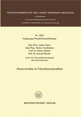 Mesonvariable im Vielnukleonenproblem (Paperback or Softback)