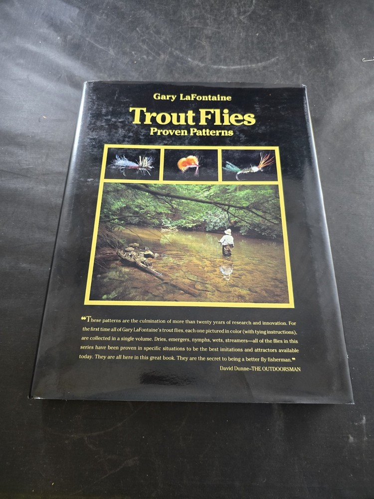 Trout Flies Proven Patterns by Gary LaFontaine Signed First 1st Edition HC/DJ