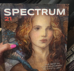 Spectrum 21-25 Art Book Lot HC Fantasy Sci-Fi Illustration John Fleskes