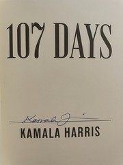 Kamala Harris SIGNED BOOK 107 Days Vice President HC AUTOGRAPHED