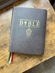 Ethiopian Bible In English Genuine Leather Rebind Choice of Color Handbound.