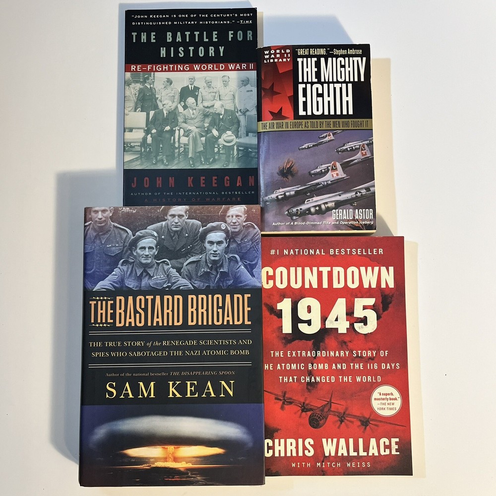 Lot Of 4 WW2 Atomic Bomb War Books The Bastard Brigade Sam Kean First Edition +