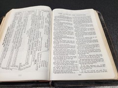 Dickson KJV New Analytical Indexed Bible Genuine Morocco Black Leather 1966