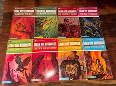 (8) EDGAR RICE BURROUGHS „TARZAN” 1963 2nd Pt PBs BALLANTINE 1-10 ( -#5,8) VG++