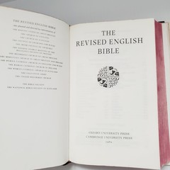 The Revised English Bible Book Oxford Cambridge Hardcover