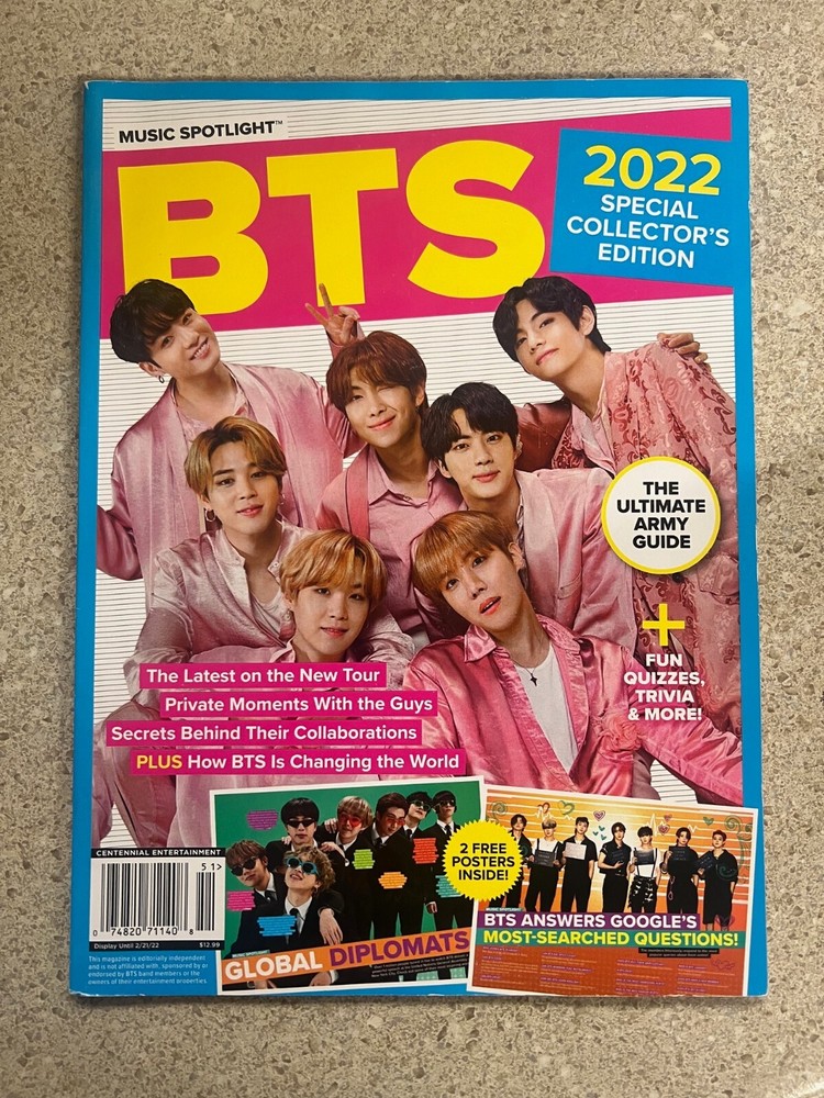 Centennial Magazine Music Spotlight BTS 2022 Special Collector’s Edition Used