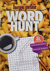 PAPP Large Print Word Hunt Puzzle Books, Largest Selection of Volumes, You Pick!