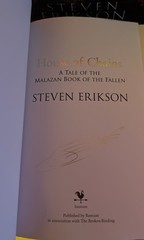 Broken Binding Malazan Books Of The Fallen 1- 6 Signed First Editions