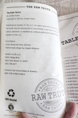 The Raw Truth by Jordan Rubin 2010 Paperback with Photos Very Good