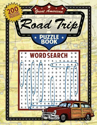 Great American Road Trip Puzzle Book, Great American Puzzle Books, Paperback