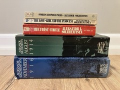 Lot of 5 Aleksandr Solzhenitsyn books The First Circle The Red Wheel and more