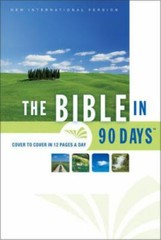 The Bible in 90 Days: Cover to Cover in 12 Pages a Day- 9780310933519, hardcover