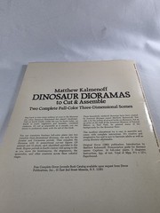 Dinosaur Dioramas to Cut and Assemble by Matthew Kalmenoff (1983, Paperback)