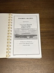 Creve Coeur Missouri MO American Legion Auxiliary Unit 397 Cookbook