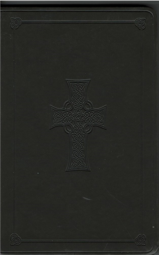 ESV Large Print Value Thinline Bible : Trutone, Dark Brown, Celtic Cross Design