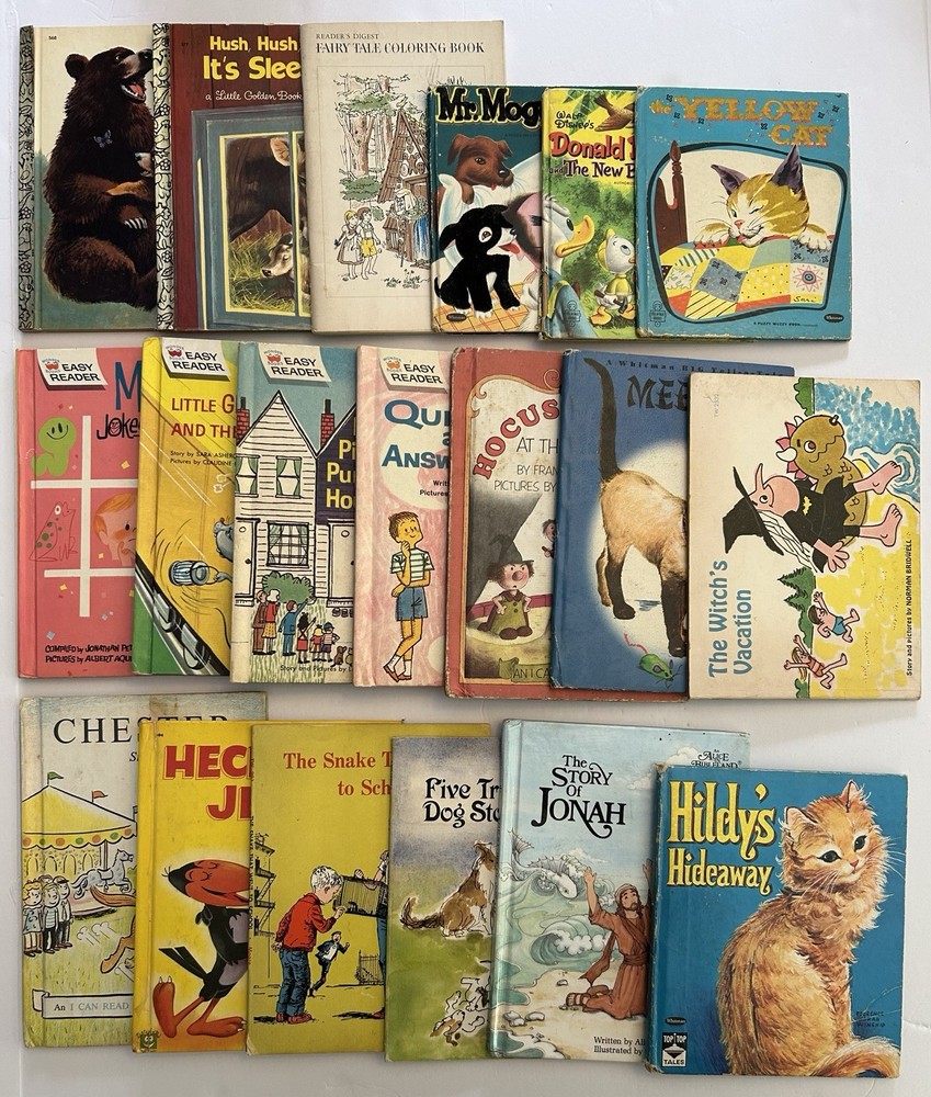 Lot of 19 Vintage 50s, 60s, 70s, 80s Children Books