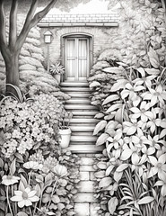 Secret Garden Coloring Book for Adults & Kids ,