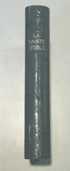French Bible LARGE PRINT, Compact, Segond 1910 Grey Imitation Leather Red Letter