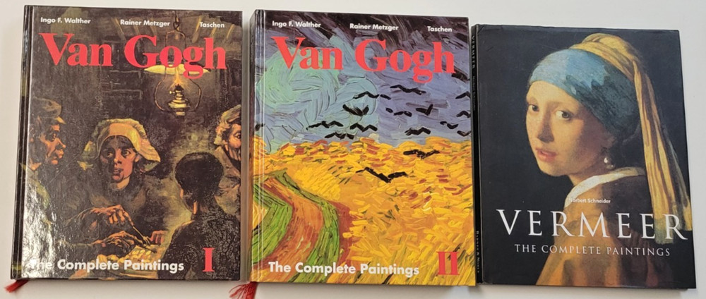 Vincent Van Gogh: The Complete Paintings (2 Volume Set) Hardcover & Vermeer Book